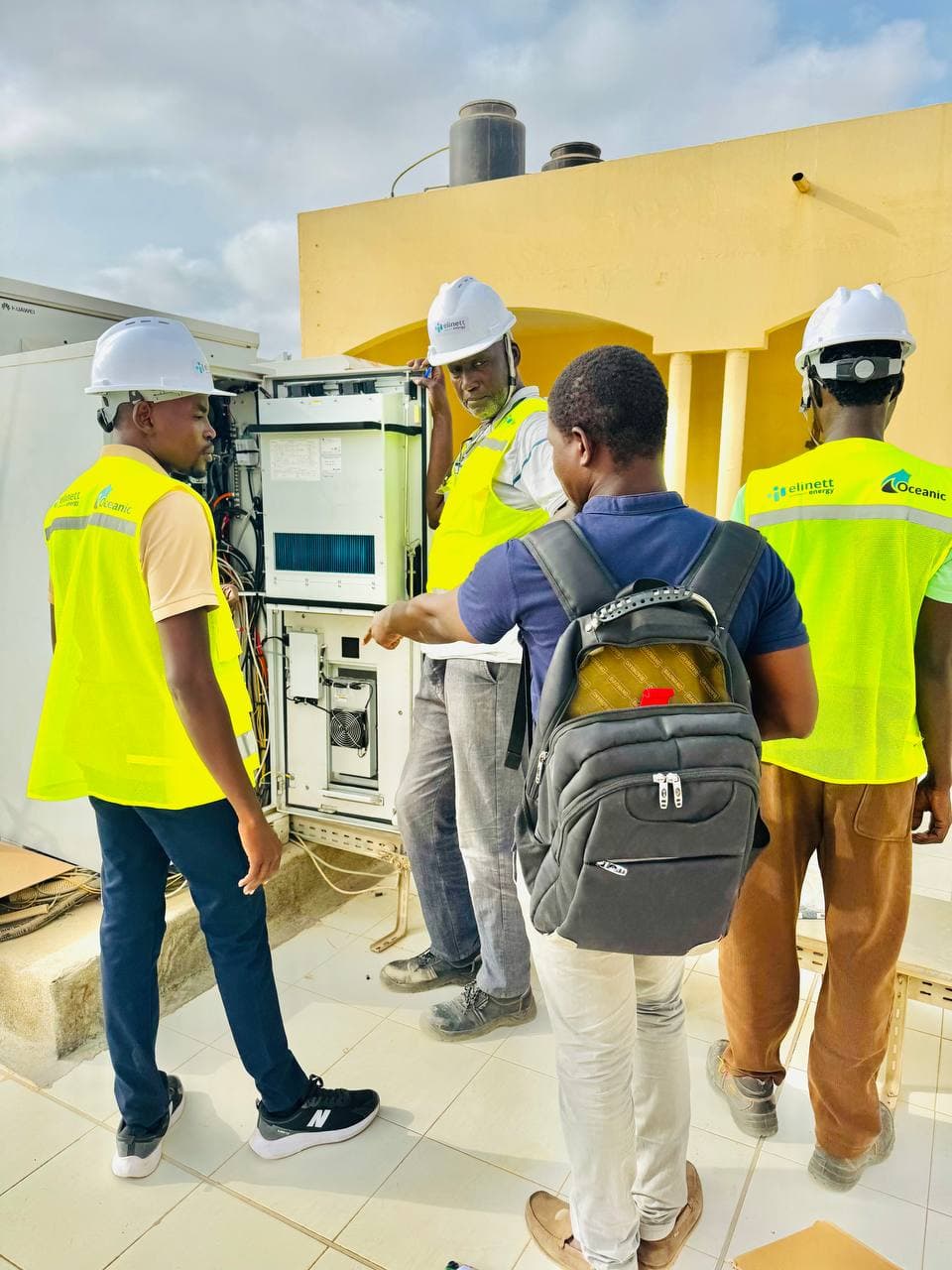 Commercial solar installation